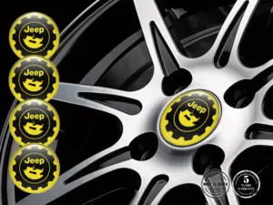 Jeep Adesivo Cerchi Edizione Emblemi Resina Stilosi